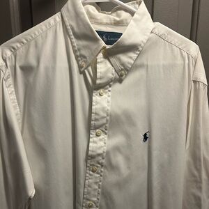 Vintage RL long sleeve white, this shirt is pure white, pics disappointed me
